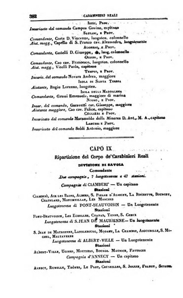 Calendario generale del Regno pel ... compilato d'ordine del Re per cura del Ministero dell'interno ...