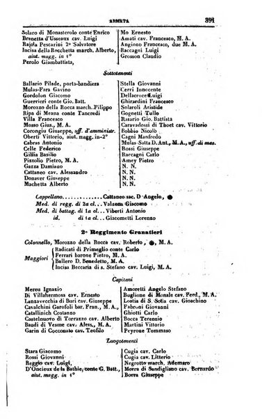 Calendario generale del Regno pel ... compilato d'ordine del Re per cura del Ministero dell'interno ...