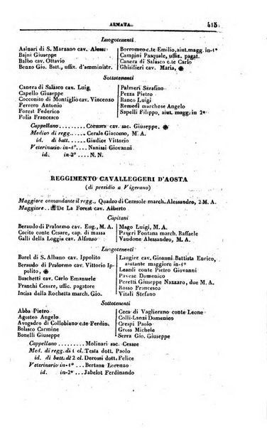 Calendario generale del Regno pel ... compilato d'ordine del Re per cura del Ministero dell'interno ...