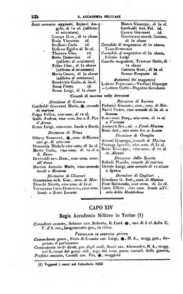 Calendario generale del Regno pel ... compilato d'ordine del Re per cura del Ministero dell'interno ...