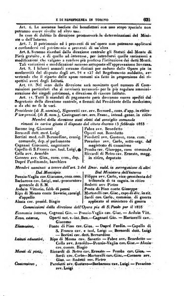 Calendario generale del Regno pel ... compilato d'ordine del Re per cura del Ministero dell'interno ...