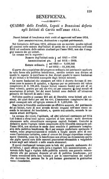 Calendario generale del Regno pel ... compilato d'ordine del Re per cura del Ministero dell'interno ...