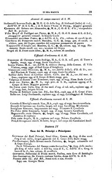 Calendario generale del Regno pel ... compilato d'ordine del Re per cura del Ministero dell'interno ...