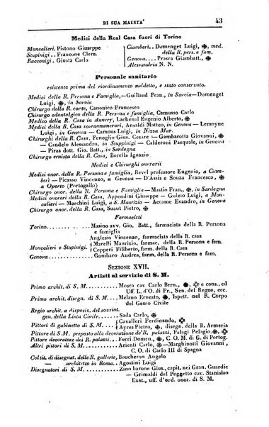 Calendario generale del Regno pel ... compilato d'ordine del Re per cura del Ministero dell'interno ...