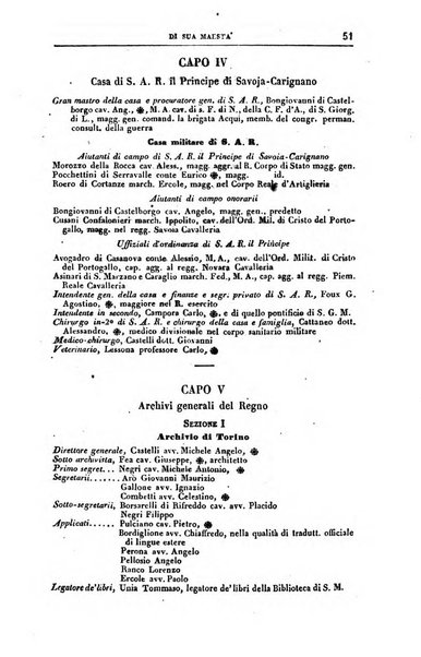 Calendario generale del Regno pel ... compilato d'ordine del Re per cura del Ministero dell'interno ...