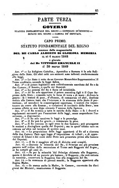 Calendario generale del Regno pel ... compilato d'ordine del Re per cura del Ministero dell'interno ...