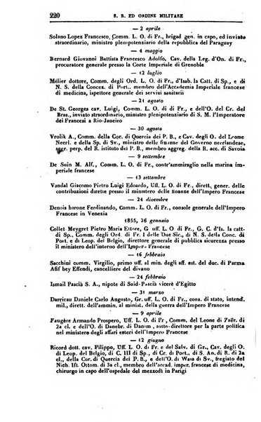 Calendario generale del Regno pel ... compilato d'ordine del Re per cura del Ministero dell'interno ...