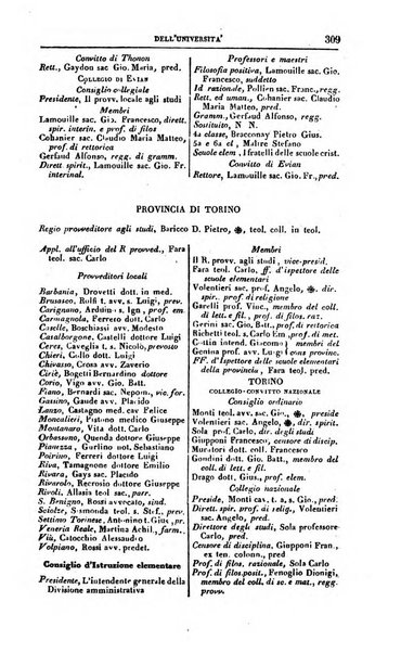 Calendario generale del Regno pel ... compilato d'ordine del Re per cura del Ministero dell'interno ...