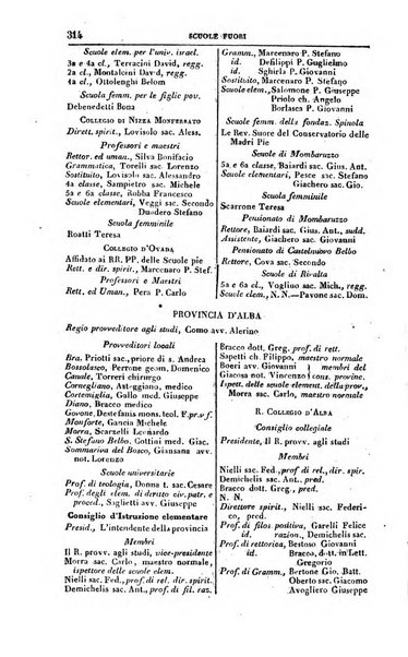 Calendario generale del Regno pel ... compilato d'ordine del Re per cura del Ministero dell'interno ...