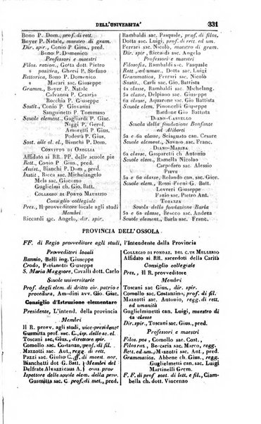 Calendario generale del Regno pel ... compilato d'ordine del Re per cura del Ministero dell'interno ...