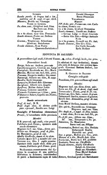 Calendario generale del Regno pel ... compilato d'ordine del Re per cura del Ministero dell'interno ...