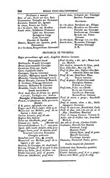 Calendario generale del Regno pel ... compilato d'ordine del Re per cura del Ministero dell'interno ...