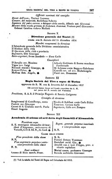 Calendario generale del Regno pel ... compilato d'ordine del Re per cura del Ministero dell'interno ...