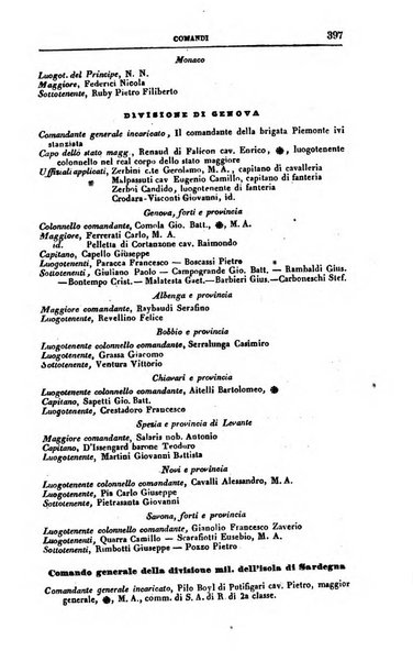 Calendario generale del Regno pel ... compilato d'ordine del Re per cura del Ministero dell'interno ...