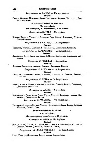 Calendario generale del Regno pel ... compilato d'ordine del Re per cura del Ministero dell'interno ...