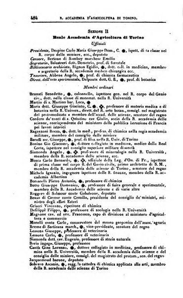 Calendario generale del Regno pel ... compilato d'ordine del Re per cura del Ministero dell'interno ...