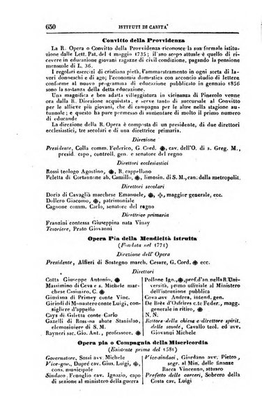 Calendario generale del Regno pel ... compilato d'ordine del Re per cura del Ministero dell'interno ...