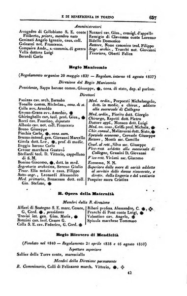 Calendario generale del Regno pel ... compilato d'ordine del Re per cura del Ministero dell'interno ...