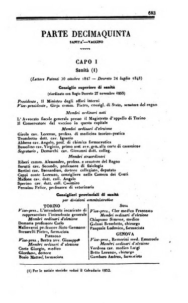 Calendario generale del Regno pel ... compilato d'ordine del Re per cura del Ministero dell'interno ...