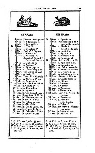 Calendario generale del Regno pel ... compilato d'ordine del Re per cura del Ministero dell'interno ...