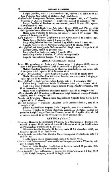 Calendario generale del Regno pel ... compilato d'ordine del Re per cura del Ministero dell'interno ...