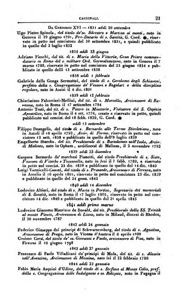 Calendario generale del Regno pel ... compilato d'ordine del Re per cura del Ministero dell'interno ...