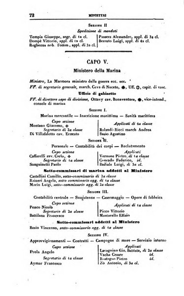 Calendario generale del Regno pel ... compilato d'ordine del Re per cura del Ministero dell'interno ...