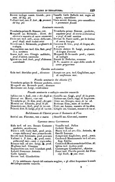 Calendario generale del Regno pel ... compilato d'ordine del Re per cura del Ministero dell'interno ...