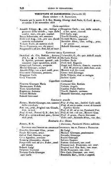 Calendario generale del Regno pel ... compilato d'ordine del Re per cura del Ministero dell'interno ...