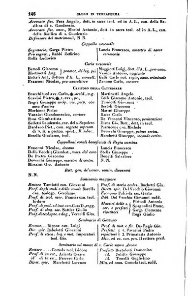 Calendario generale del Regno pel ... compilato d'ordine del Re per cura del Ministero dell'interno ...