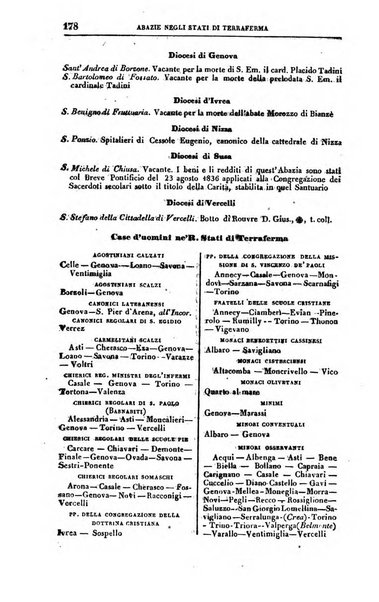 Calendario generale del Regno pel ... compilato d'ordine del Re per cura del Ministero dell'interno ...