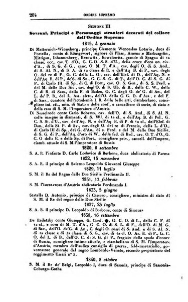 Calendario generale del Regno pel ... compilato d'ordine del Re per cura del Ministero dell'interno ...