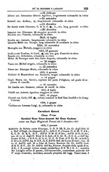 Calendario generale del Regno pel ... compilato d'ordine del Re per cura del Ministero dell'interno ...