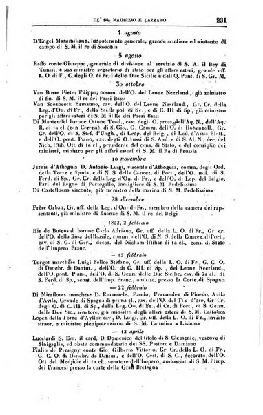 Calendario generale del Regno pel ... compilato d'ordine del Re per cura del Ministero dell'interno ...