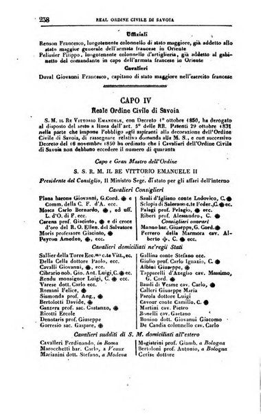 Calendario generale del Regno pel ... compilato d'ordine del Re per cura del Ministero dell'interno ...