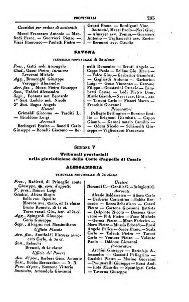 Calendario generale del Regno pel ... compilato d'ordine del Re per cura del Ministero dell'interno ...