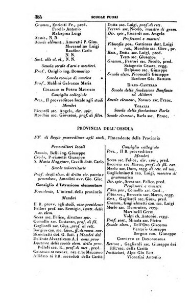 Calendario generale del Regno pel ... compilato d'ordine del Re per cura del Ministero dell'interno ...