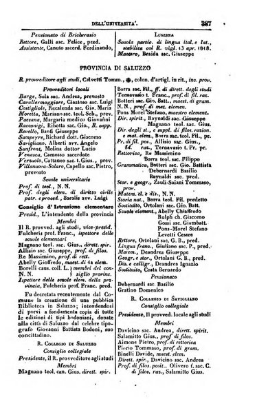 Calendario generale del Regno pel ... compilato d'ordine del Re per cura del Ministero dell'interno ...