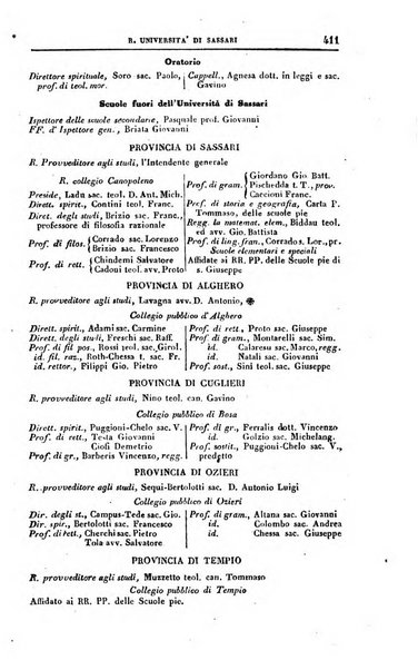 Calendario generale del Regno pel ... compilato d'ordine del Re per cura del Ministero dell'interno ...