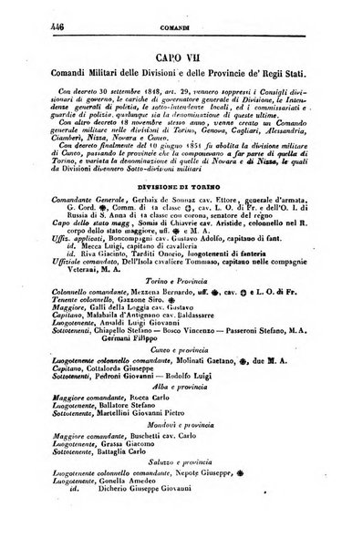 Calendario generale del Regno pel ... compilato d'ordine del Re per cura del Ministero dell'interno ...