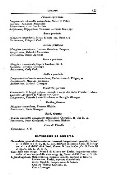 Calendario generale del Regno pel ... compilato d'ordine del Re per cura del Ministero dell'interno ...