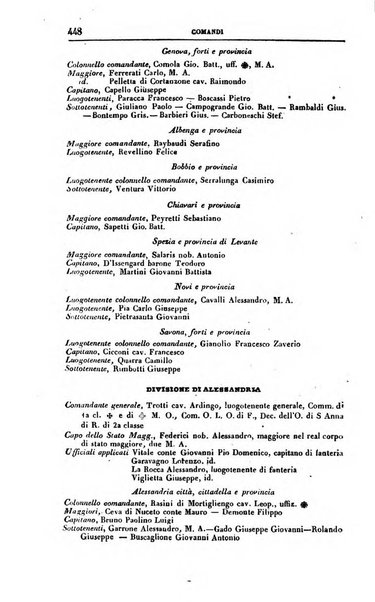 Calendario generale del Regno pel ... compilato d'ordine del Re per cura del Ministero dell'interno ...