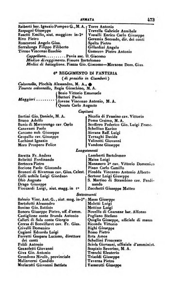 Calendario generale del Regno pel ... compilato d'ordine del Re per cura del Ministero dell'interno ...