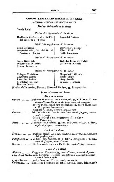 Calendario generale del Regno pel ... compilato d'ordine del Re per cura del Ministero dell'interno ...