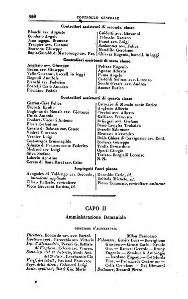 Calendario generale del Regno pel ... compilato d'ordine del Re per cura del Ministero dell'interno ...