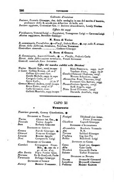 Calendario generale del Regno pel ... compilato d'ordine del Re per cura del Ministero dell'interno ...