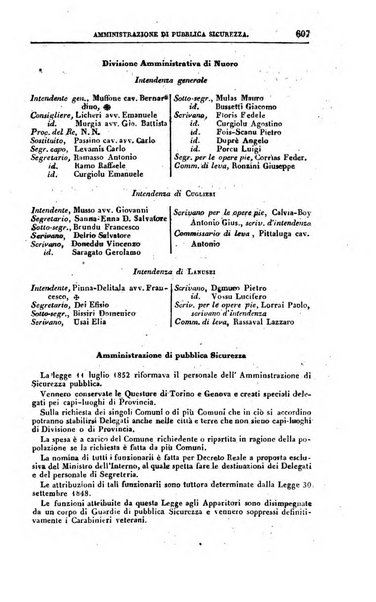 Calendario generale del Regno pel ... compilato d'ordine del Re per cura del Ministero dell'interno ...