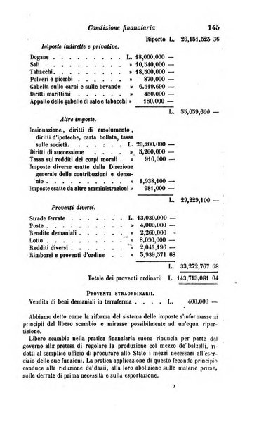 Calendario generale del Regno pel ... compilato d'ordine del Re per cura del Ministero dell'interno ...