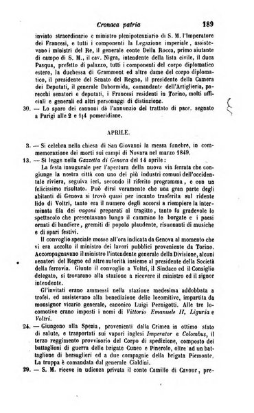 Calendario generale del Regno pel ... compilato d'ordine del Re per cura del Ministero dell'interno ...