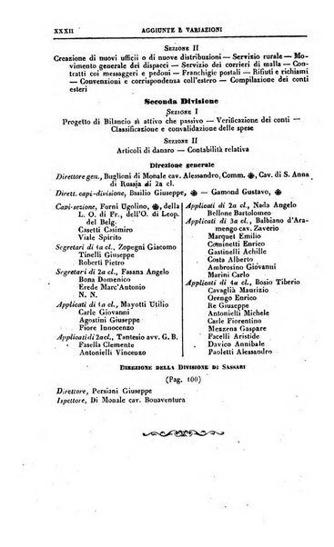 Calendario generale del Regno pel ... compilato d'ordine del Re per cura del Ministero dell'interno ...